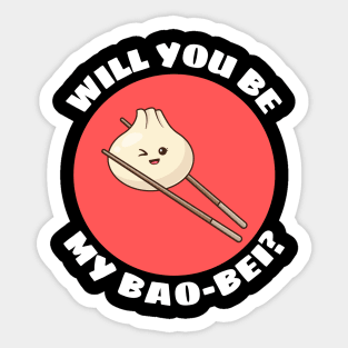 Will You Be My Bao Bei | Dumpling Pun Sticker